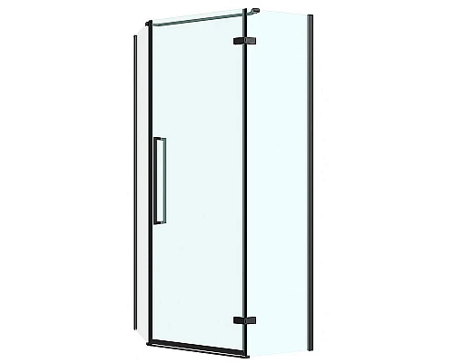 Купить Душевой уголок Abber 100х100 AG05100B профиль Черный стекло прозрачное в магазине сантехники Santeh-Crystal.ru