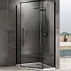 Приобрести Душевой уголок Abber Ewiges Wasser 80х80 AG05080B профиль Черный стекло прозрачное в магазине сантехники Santeh-Crystal.ru