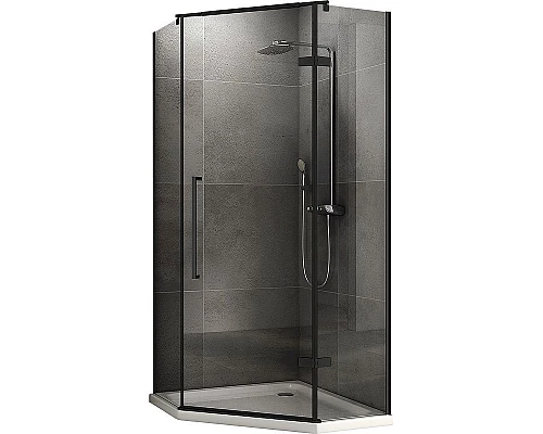 Приобрести Душевой уголок Abber Ewiges Wasser 80х80 AG05080B профиль Черный стекло прозрачное в магазине сантехники Santeh-Crystal.ru
