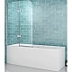 Заказать Шторка на ванну Abber Ewiges Wasser 120х140 AG51120 профиль Хром стекло прозрачное в магазине сантехники Santeh-Crystal.ru
