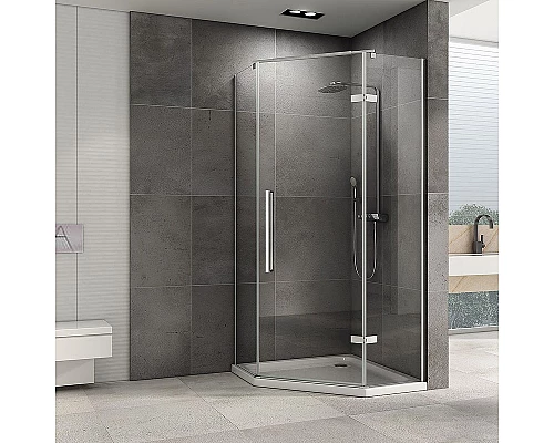 Заказать Душевой уголок Abber Ewiges Wasser 100х100 AG05100 профиль Хром стекло прозрачное в магазине сантехники Santeh-Crystal.ru