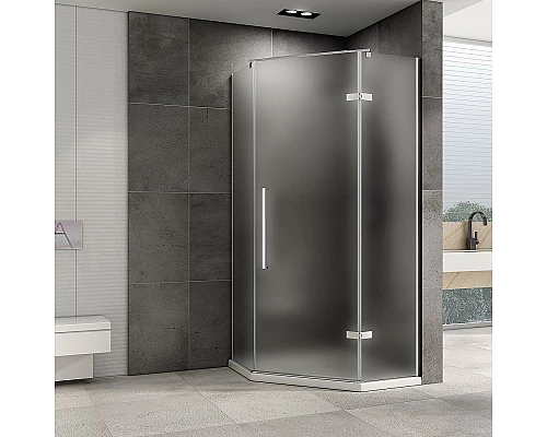 Заказать Душевой уголок Abber Ewiges Wasser 100x100 AG05100M профиль Хром стекло матовое в магазине сантехники Santeh-Crystal.ru