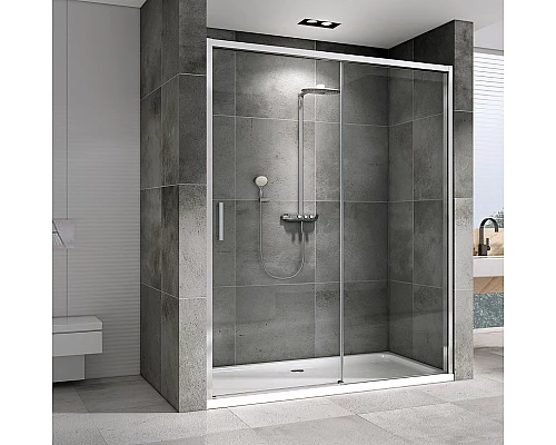Душевая дверь Abber Komfort 170 AG93170 профиль Хром стекло прозрачное