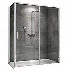 Душевой уголок Abber Komfort 120x90 AG93120-S92 профиль Хром стекло прозрачное