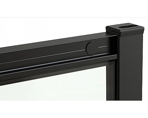 Купить Душевая дверь Abber AG30170B 170x190 профиль Черный стекло прозрачное в магазине сантехники Santeh-Crystal.ru