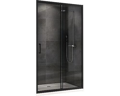 Заказать Душевая дверь Abber Schwarzer Diamant 180 AG30180B профиль Черный стекло прозрачное в магазине сантехники Santeh-Crystal.ru