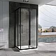 Заказать Душевой уголок Abber Schwarzer Diamant 80x80 AG02080BH-S80Bб профиль Черный стекло прозрачное в магазине сантехники Santeh-Crystal.ru