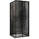 Купить Душевой уголок Abber Schwarzer Diamant 90x90 AG02090B5 профиль Черный стекло прозрачное в магазине сантехники Santeh-Crystal.ru