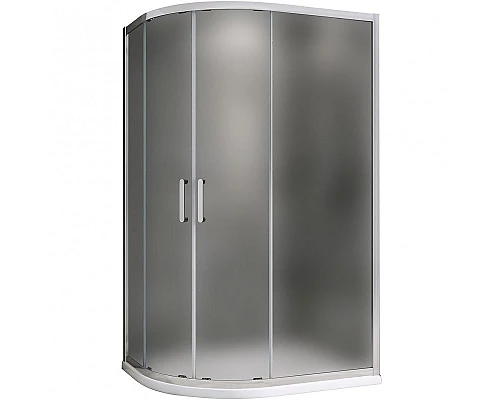 Приобрести Душевой уголок Abber Schwarzer Diamant 120x90 AG01129M профиль Хром стекло матовое в магазине сантехники Santeh-Crystal.ru