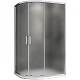 Приобрести Душевой уголок Abber Schwarzer Diamant 100x90 AG01190M профиль Хром стекло матовое в магазине сантехники Santeh-Crystal.ru