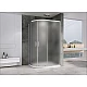 Приобрести Душевой уголок Abber Schwarzer Diamant 100x90 AG01190M профиль Хром стекло матовое в магазине сантехники Santeh-Crystal.ru