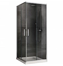 Душевой уголок Abber Schwarzer Diamant 90x90 AG020905 профиль Хром стекло прозрачное