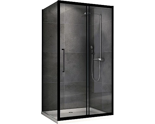 Заказать Душевой уголок Abber Schwarzer Diamant 140x85 AG30140BH-S85B профиль Черный стекло прозрачное в магазине сантехники Santeh-Crystal.ru