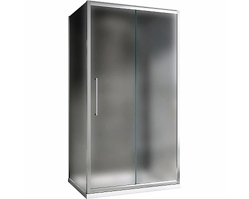 Заказать Душевой уголок Abber Schwarzer Diamant 120x75 AG30120MH-S75M-S75M профиль Хром стекло матовое в магазине сантехники Santeh-Crystal.ru