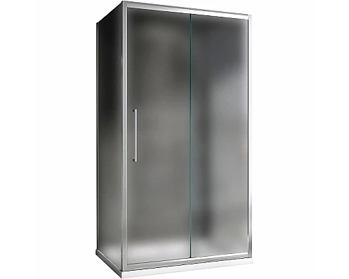 Приобрести Душевой уголок Abber Schwarzer Diamant 170x90 AG30170MH-S90M-S90M профиль Хром стекло матовое в магазине сантехники Santeh-Crystal.ru