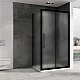 Душевой уголок Abber Schwarzer Diamant 160x80 AG30160BMH-S80BM профиль Черный стекло матовое