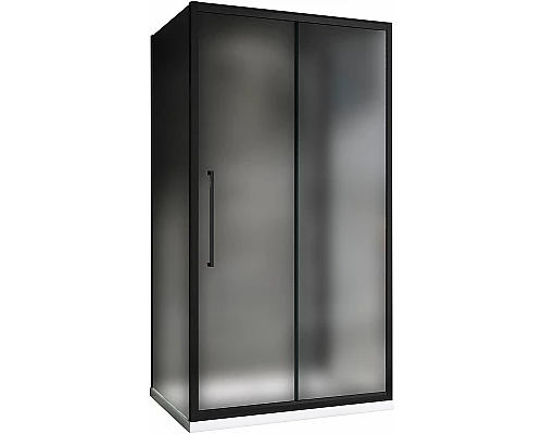 Душевой уголок Abber Schwarzer Diamant 170x80 AG30170BMH-S80BM-S80BM профиль Черный стекло матовое