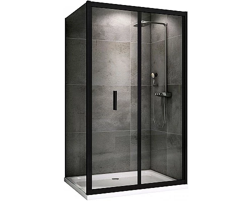 Заказать Душевой уголок Abber Sonnenstrand 90x80 AG07090B-S80B профиль Черный стекло прозрачное в магазине сантехники Santeh-Crystal.ru