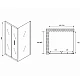 Приобрести Душевой уголок Abber Sonnenstrand 100х85 AG07100B-S85B профиль Черный стекло прозрачное в магазине сантехники Santeh-Crystal.ru