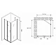 Приобрести Душевой уголок Abber Zart 80x100 AG08080P-S101 профиль Хром стекло прозрачное в магазине сантехники Santeh-Crystal.ru