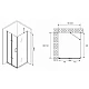 Купить Душевой уголок Abber Zart 90x70 AG08090P-S71 профиль Хром стекло прозрачное в магазине сантехники Santeh-Crystal.ru