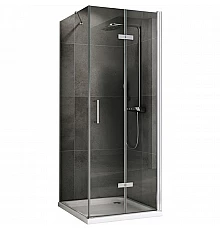 Душевой уголок Abber Zart 90x100 AG08090P-S101 профиль Хром стекло прозрачное