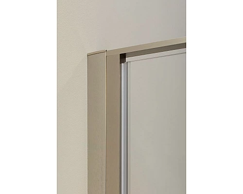 Заказать Душевая дверь Allen Brau Priority 100 3.31005.BA профиль Серебро брашированное стекло прозрачное в магазине сантехники Santeh-Crystal.ru