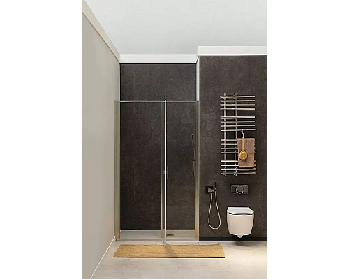 Заказать Душевая дверь Allen Brau Priority 100 3.31005.BA профиль Серебро брашированное стекло прозрачное в магазине сантехники Santeh-Crystal.ru