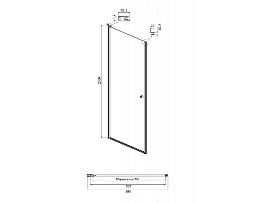 Приобрести Душевой уголок Ambassador Elysium 90x90 111011110CX-90CX профиль Хром стекло прозрачное в магазине сантехники Santeh-Crystal.ru