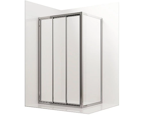 Купить Душевой уголок Ambassador Forsa 100х80 17021101NX-80NX профиль Хром стекло прозрачное в магазине сантехники Santeh-Crystal.ru