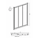 Приобрести Душевой уголок Ambassador Forsa 120х100 17021103NX-100NX профиль Хром стекло прозрачное в магазине сантехники Santeh-Crystal.ru