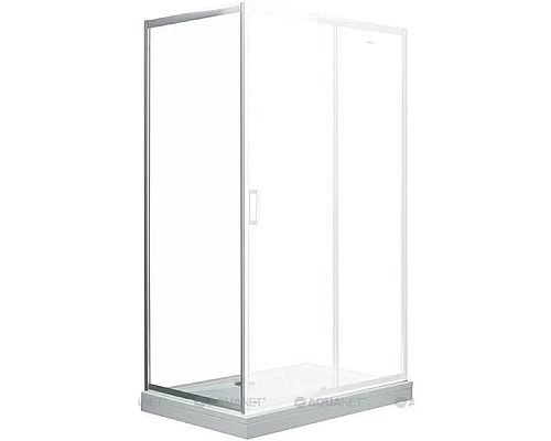 Приобрести Душевая стенка Aquanet SP-0800A 80 профиль Хром стекло прозрачное в магазине сантехники Santeh-Crystal.ru