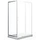 Приобрести Душевая стенка Aquanet SP-0800A 80 профиль Хром стекло прозрачное в магазине сантехники Santeh-Crystal.ru