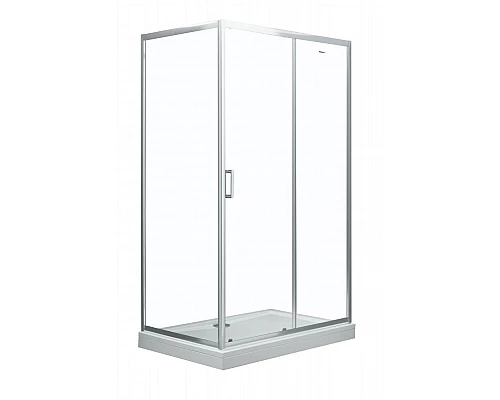 Приобрести Душевая стенка Aquanet SP-0800A 80 профиль Хром стекло прозрачное в магазине сантехники Santeh-Crystal.ru