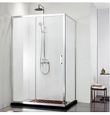 Душевой уголок Aquanet Alfa NAA1131 150x80 профиль Хром стекло Прозрачное