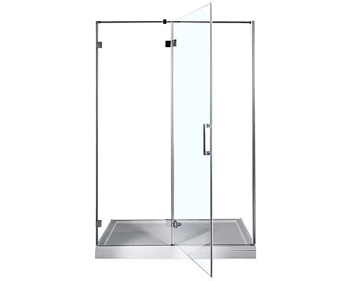 Приобрести Душевая дверь Aquanet Beta NWD6221 120 R 185429 профиль Хром стекло прозрачное в магазине сантехники Santeh-Crystal.ru