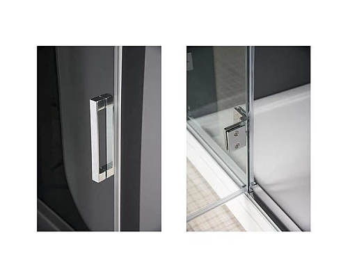 Приобрести Душевая дверь Aquanet Beta NWD6221 90 R 185946 профиль Хром стекло прозрачное в магазине сантехники Santeh-Crystal.ru