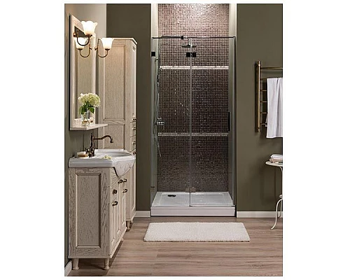 Купить Душевая дверь Aquanet Beta NWD6221 100 L 185947 профиль Хром стекло прозрачное в магазине сантехники Santeh-Crystal.ru