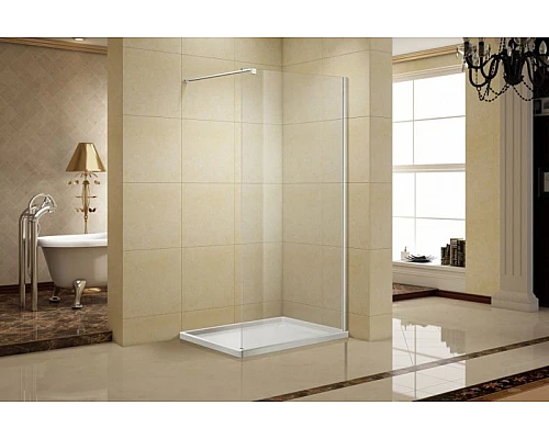 Приобрести Душевая перегородка Aquanet Cinetic AE12-F-90H190U-CT 90х190 243623 профиль Хром стекло прозрачное в магазине сантехники Santeh-Crystal.ru