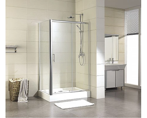 Приобрести Душевой уголок Aquanet Delta NPE1131 160х90 273609 профиль Хром стекло прозрачное в магазине сантехники Santeh-Crystal.ru