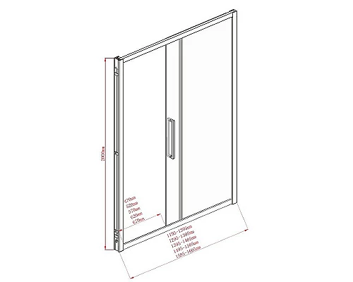 Приобрести Душевой уголок Aquanet Delta NPE1131 160х90 273609 профиль Хром стекло прозрачное в магазине сантехники Santeh-Crystal.ru