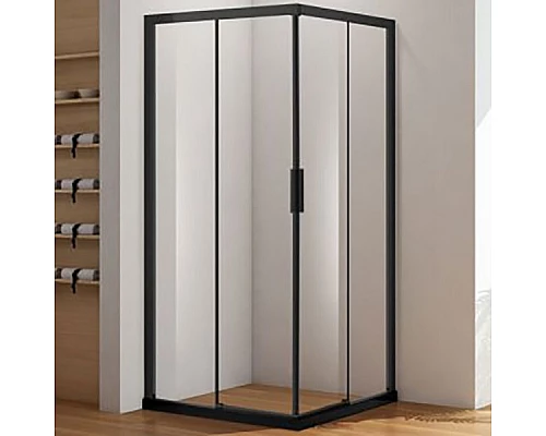Заказать Душевой уголок Aquanet Pleasure AE60-S-100x100U-BT 100x100 профиль Черный стекло прозрачное в магазине сантехники Santeh-Crystal.ru