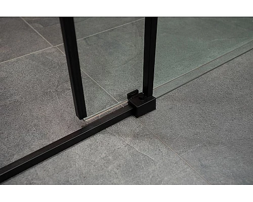 Заказать Душевая дверь Aquanet Pleasure AE60-N-160H200U-BT 160 273600 профиль Черный матовый стекло прозрачное в магазине сантехники Santeh-Crystal.ru