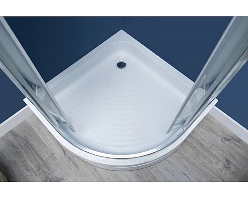 Приобрести Душевой уголок Aquanet Practic 90x90 AE10-Q-90x90U-CP 243615 профиль Хром стекло прозрачное с шелкографией в магазине сантехники Santeh-Crystal.ru