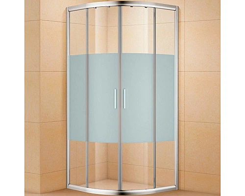 Приобрести Душевой уголок Aquanet Practic 90x90 AE10-Q-90x90U-CP 243615 профиль Хром стекло прозрачное с шелкографией в магазине сантехники Santeh-Crystal.ru