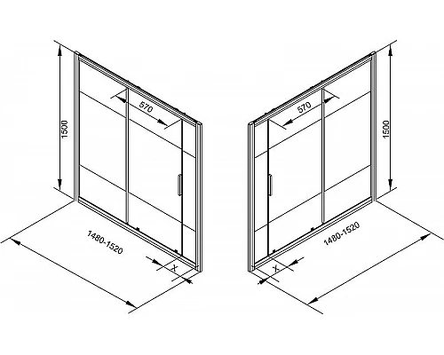 Приобрести Шторка на ванну Aquanet Practic 150х75 254246 профиль Хром стекло прозрачное с шелкографией в магазине сантехники Santeh-Crystal.ru