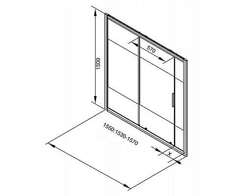 Приобрести Шторка на ванну Aquanet Practic AE10-B-155H150U-CP 155 273601 профиль Хром стекло прозрачное с шелкографией в магазине сантехники Santeh-Crystal.ru