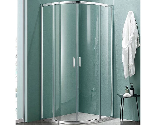 Купить Душевой уголок Aquatek 80х80 AQNAA2142-80 профиль Хром стекло прозрачное в магазине сантехники Santeh-Crystal.ru