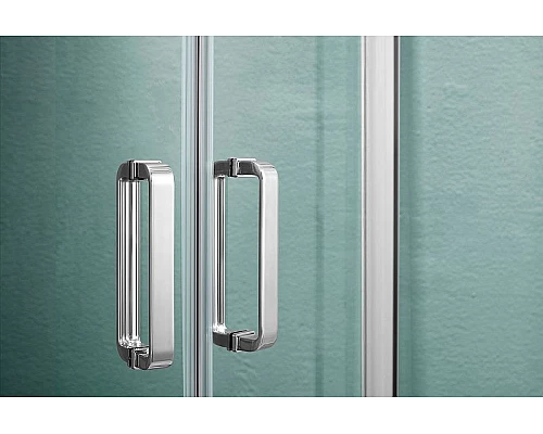 Купить Душевой уголок Aquatek 80х80 AQNAA2142-80 профиль Хром стекло прозрачное в магазине сантехники Santeh-Crystal.ru