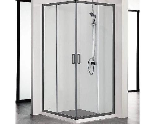 Заказать Душевой уголок Aquatek 90х90 AQ ARI KV 09020BL профиль Черный стекло прозрачное в магазине сантехники Santeh-Crystal.ru